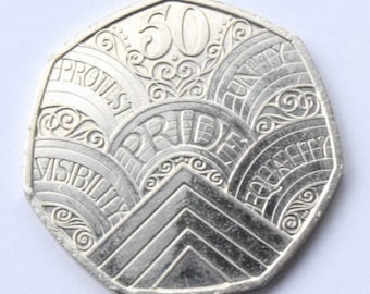 2022 50 Years Of Pride 50p Coin