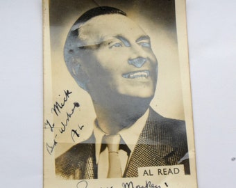 1960s Original Photograph Signed by Al Read Radio show