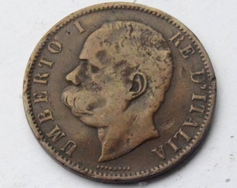 1894 Italy 10 Centesimi  Umberto I coin