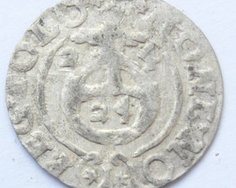 1621 Poland  Sigmund III 3 Polker Silver Coin