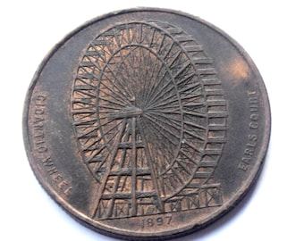 1897 Earls Court Gigantic Wheel Medal