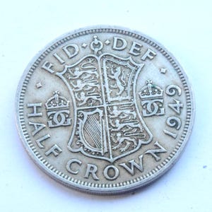 1949 King George VI Half Crown Uk Coin