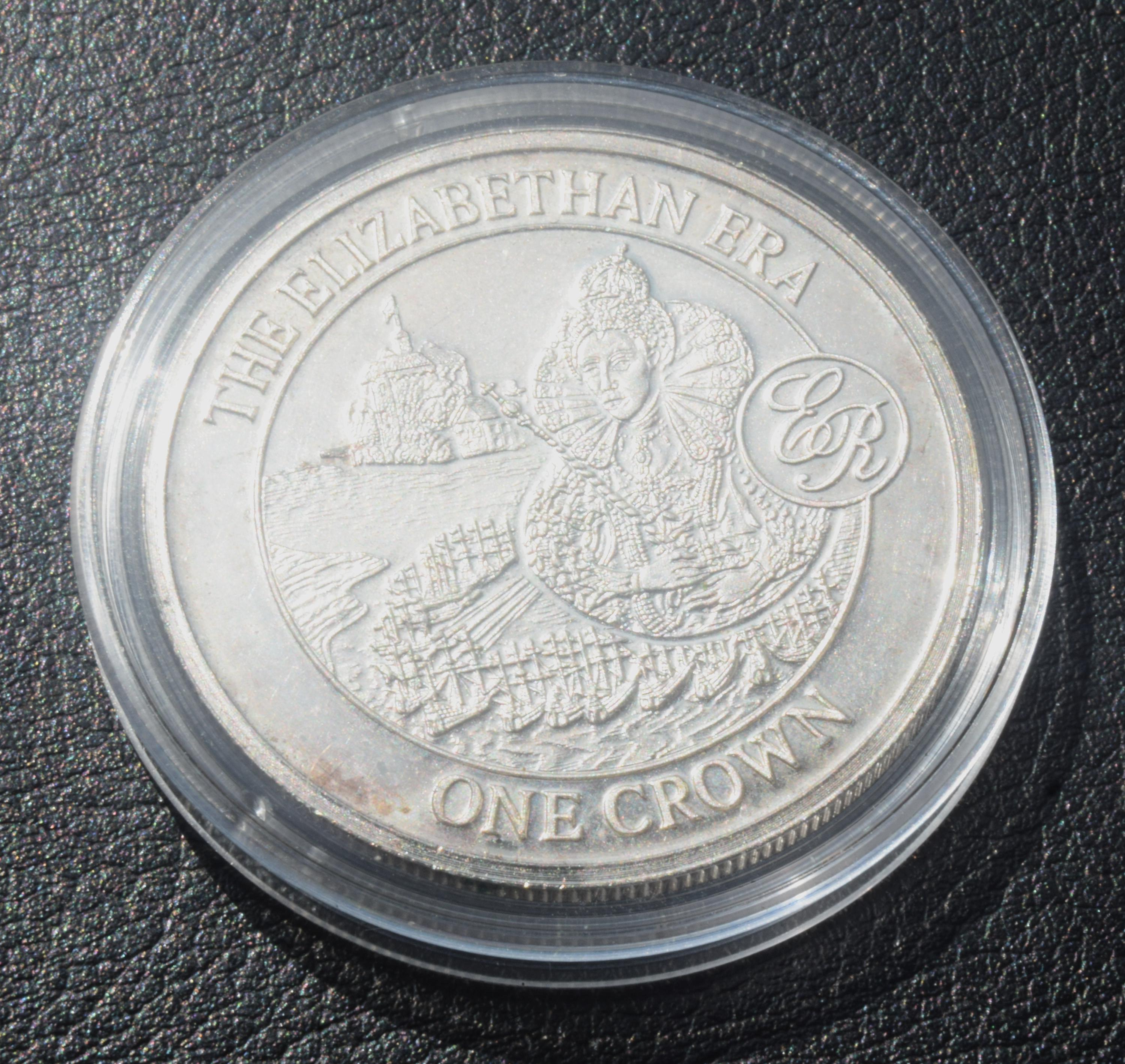 2008 Elizabethan Era One Crown Gibraltar Silver Plated Collectors Coin -  Etsy