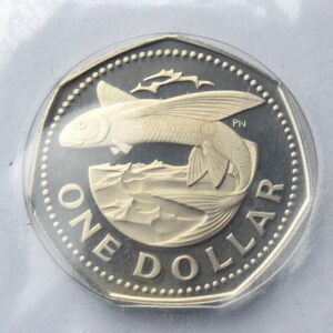 1973 Barbados 1 Dollar Proof Coin