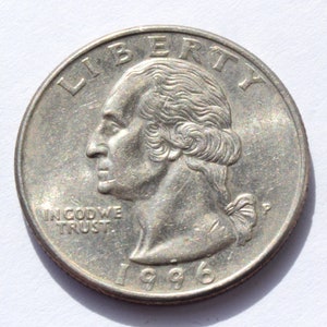 1996 United States George Washington Quarter Dollar coin
