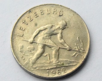 1962 Luxembourg 1 Franc Coin