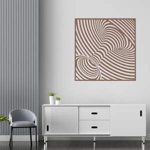 Optical Illusion, modern art files for CNC. dxf, svg, eps,pdf,emf,png,files for laser cricut - Turn Wood into Mesmerizing Art.3D STL Model.