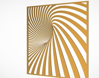 Optical Illusion Wall Art: CNC Laser Cut Files (Digital Download)