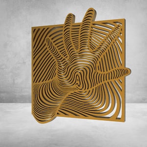 Arte óptico, ilusión manual, descarga digital, SVG, DXF, PDF, EMF, PNG, JPG, EPS, corte láser, archivo vectorial, arte de pared, arte impreso.