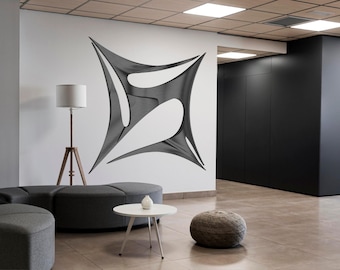 Abstract Star Wall Art DXF, SVG  laser cut, STL  files.