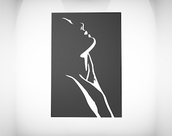 Woman Art Decor SVG | Laser Cut Wall Decor (Digital Download)
