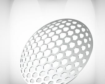 Hex Sphere Optische Täuschung, Bienenwabe 3D Design (SVG DXF STL)