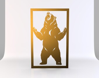 Bear Wall Panel – Digital File for CNC, Laser Cutting & 3D Printing
