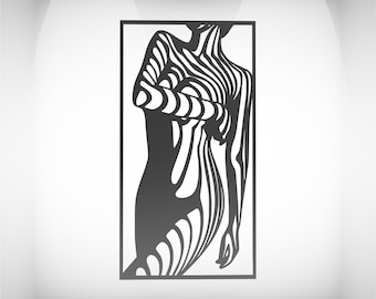 Abstract Woman Line Art | Laser Cut Files (Digital Download)