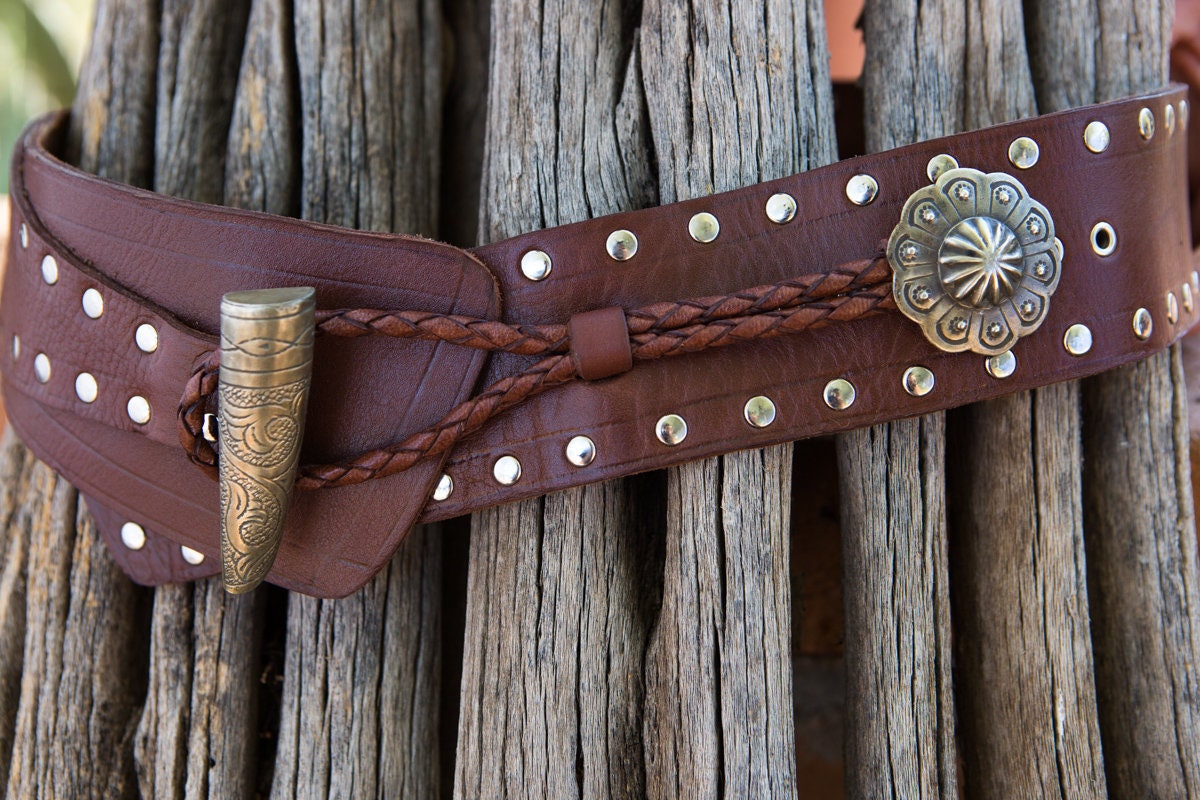 Western Belt, Womens Hip Belt, Southwestern Style Wide  display picture 1