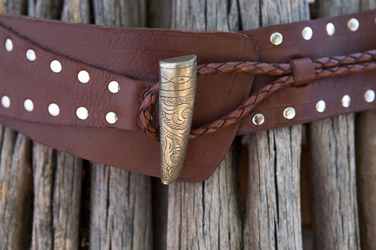 J. Jill Genuine Leather Belt Women\'s Sm Bronze Wide Hip Boho Waist Cinch Western il_fullxfull.1451692928_1ql6.jpg main image 4