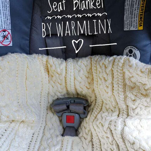 Knitting Pattern Aran Baby Car Seat Blanket Etsy
