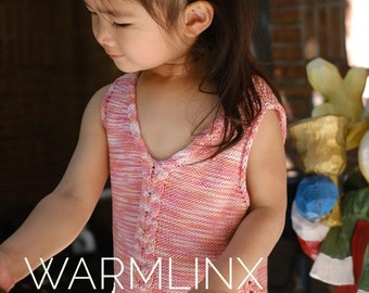 Knitting Pattern - Nelly Tank (size 12/18m to adult XL)