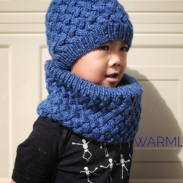 Cowl/Scarf Pattern - Harper Cowl (3 sizes, toddler, child, teen/adult)