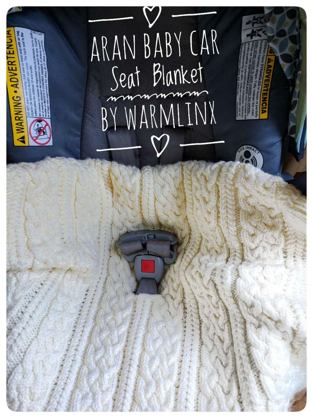 Knitting Pattern Aran Baby Car Seat Blanket Etsy