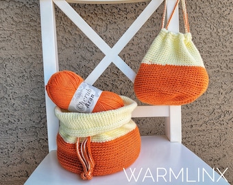 Crochet Pattern - Rochelle Drawstring Bag