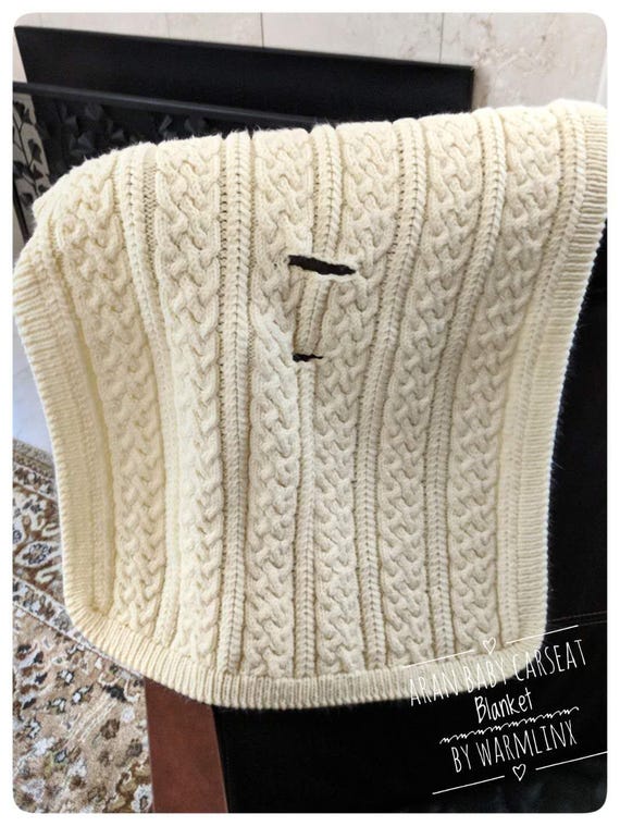 Aran baby blanket knitting pattern sale