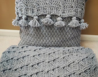 Crochet Pattern - Wren Blanket & Pillowcase