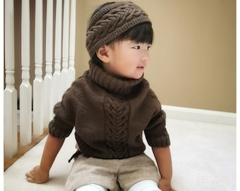 Sweater Pattern - Sweetheart Poncho Sweater （2T-Adult 4XL)
