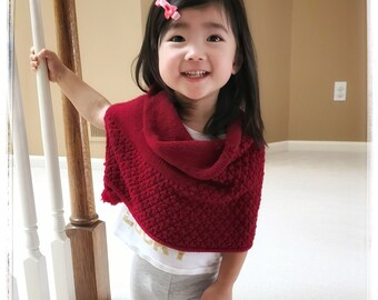Wzór na robótkę na drutach - Ruyi Poncho (12/18 m, 1/2, 3/4, 5/6, 7/10, XS/M, L/XL)