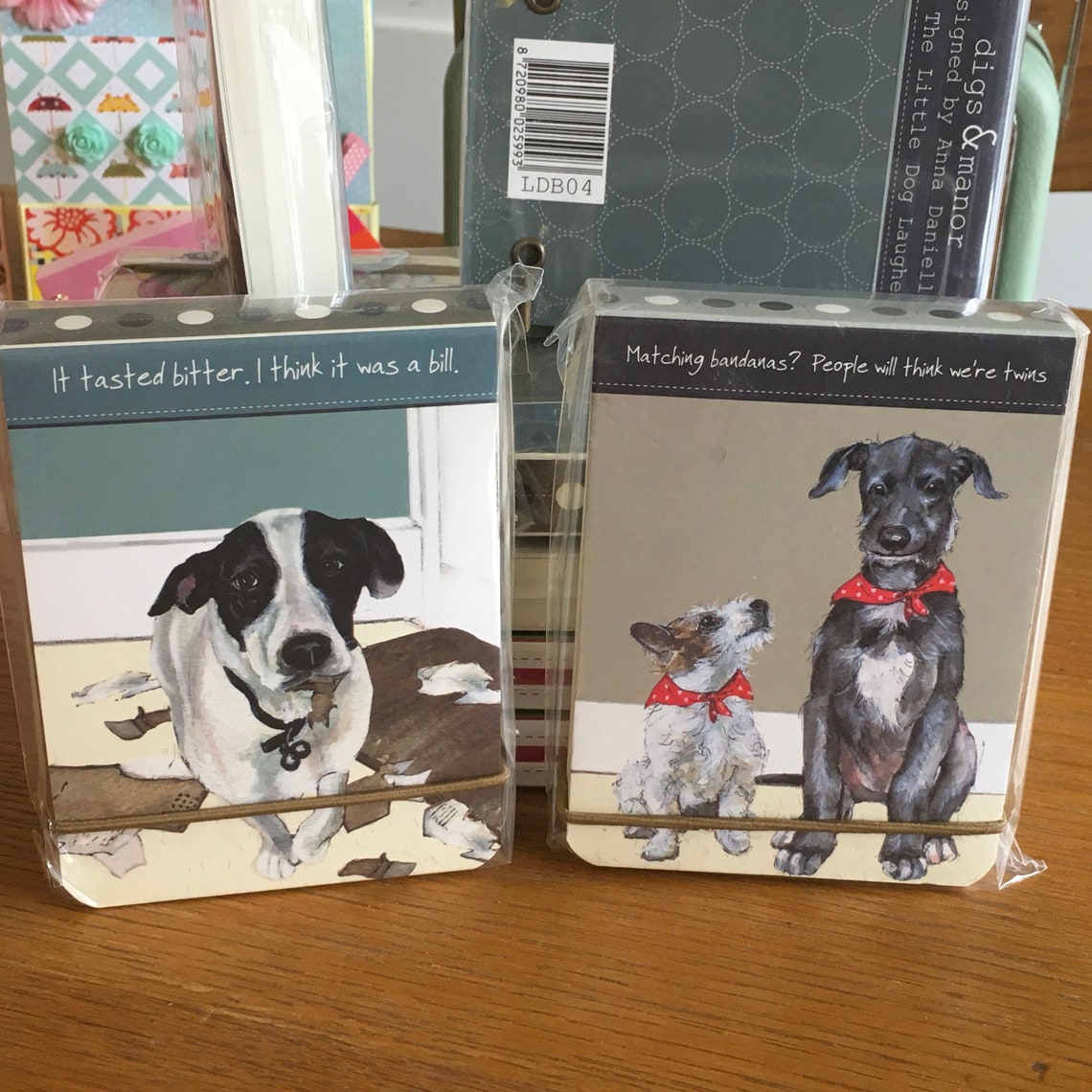 2 Notebook Journals / Original Artwork By Local Artist / Dog Etsy