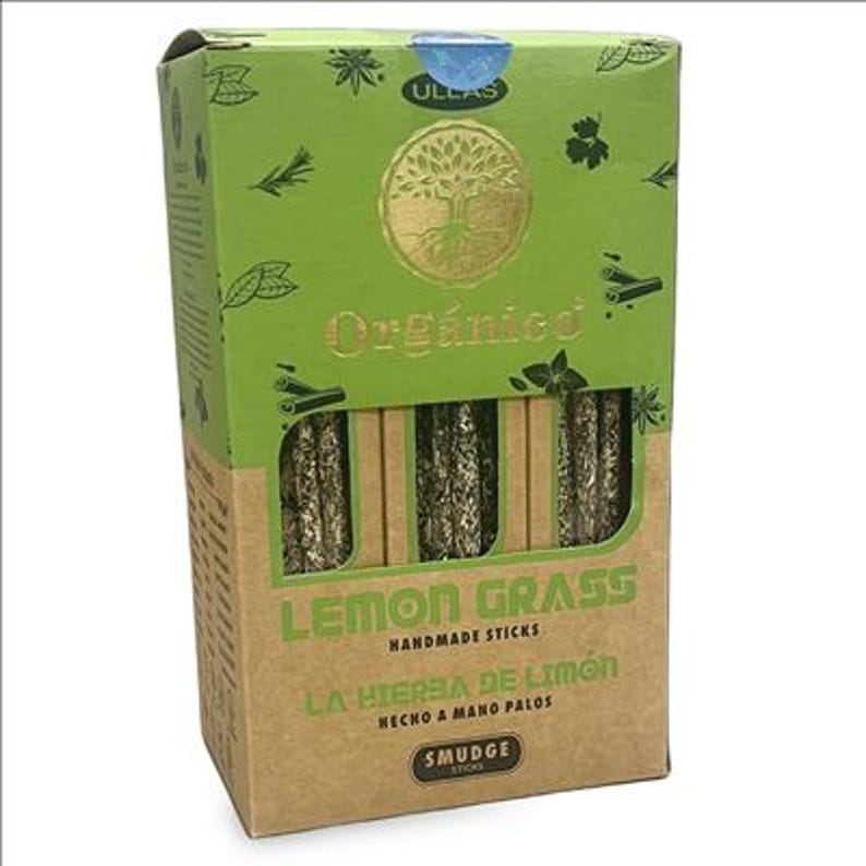 Organico Handmade Incense Sticks 25g Single Box (8 Sticks) Lemongrass