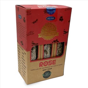 Organico Handmade Incense Sticks 25g Single Box (8 Sticks) Rose