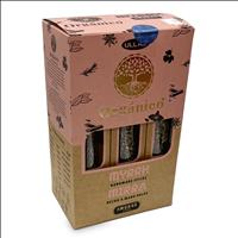 Organico Handmade Incense Sticks 25g Single Box (8 Sticks) Myrrh