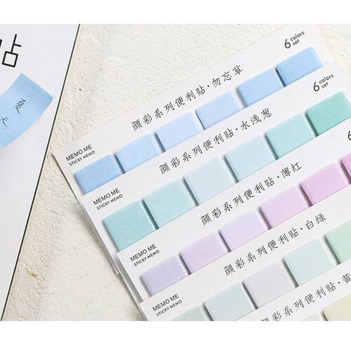 Pastel Color Sticky Tabs Index Tabs Memo Pad Pastel | Etsy India