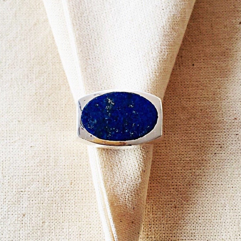 Lapis Lazuli Sterling Silver ring 