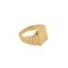 Vermeil 14K Gold Over Sterling Silver Filigree Signet Ring