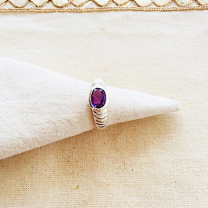 Amethyst Sterling Silver Ring