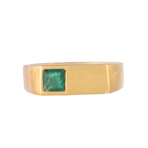 Emerald 14K Gold Vermeil Over Sterling Silver Ring