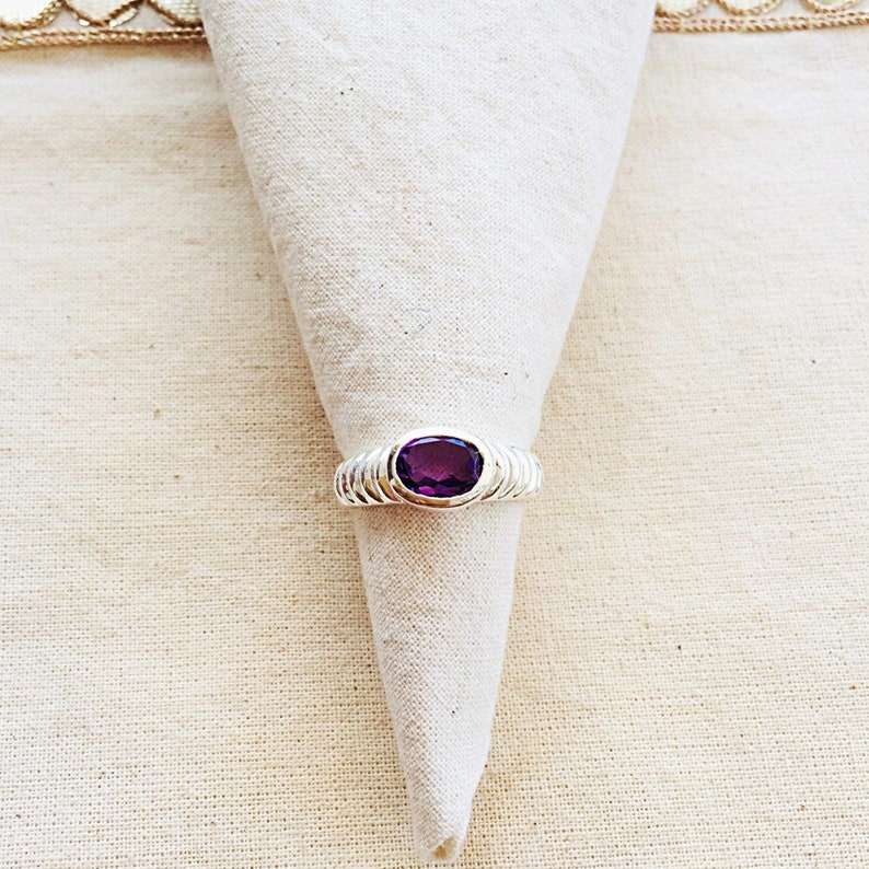 Amethyst Sterling Silver Ring