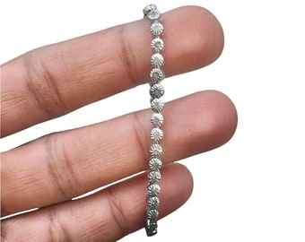 Diamond Sterling Silver Bracelet