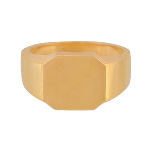 Gold Vermeil Over Sterling Silver Signet Ring