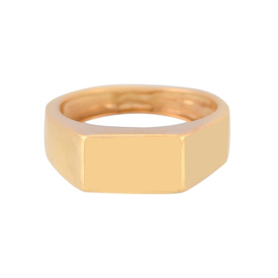 Gold vermeil signet ring sale