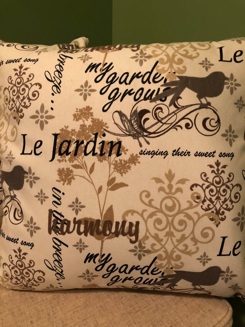 Only 1 Available Le Jardin 16 Throw Pillow Etsy
