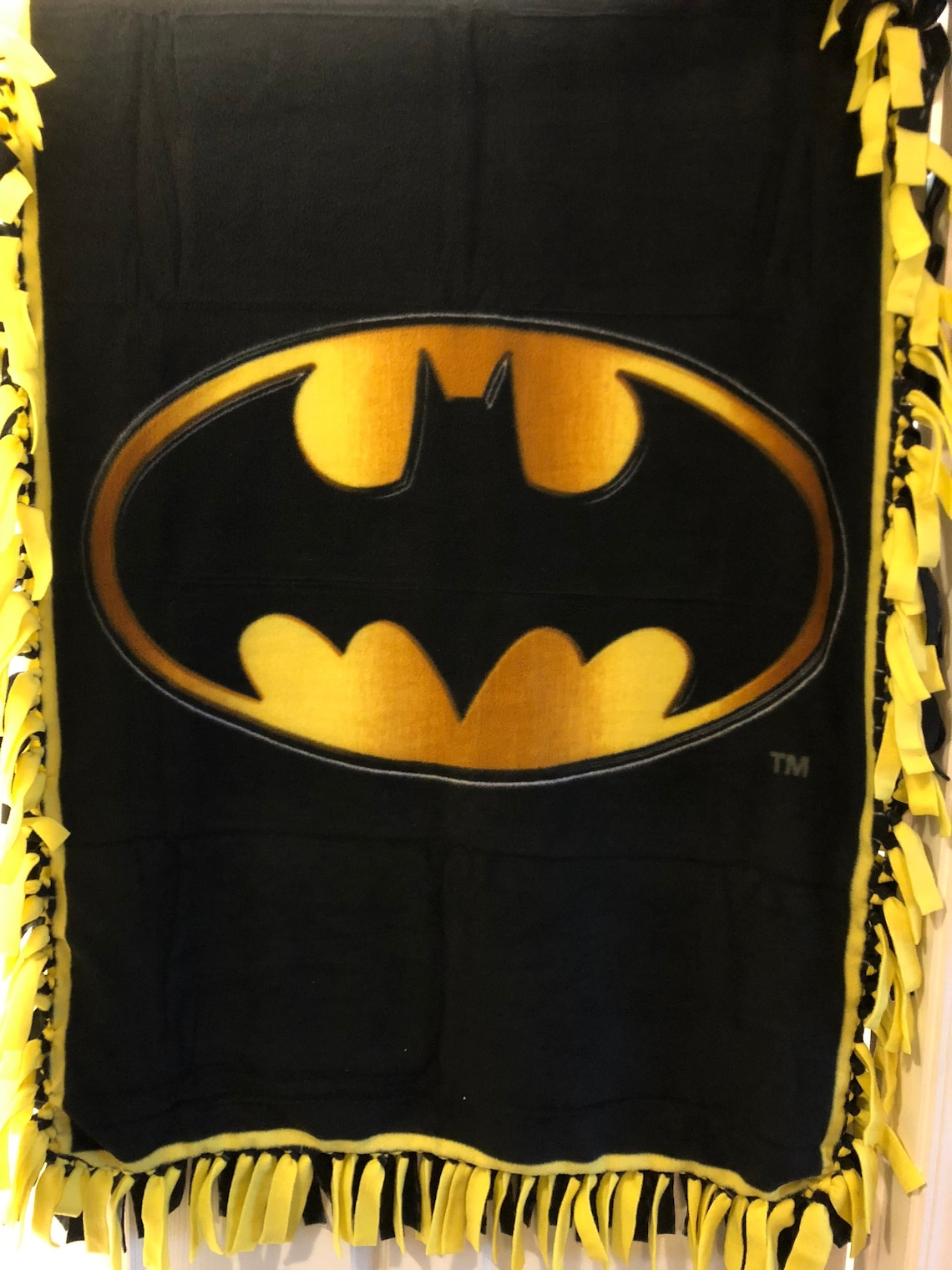 FREE SHIPPING Batman Tie Blanket Etsy