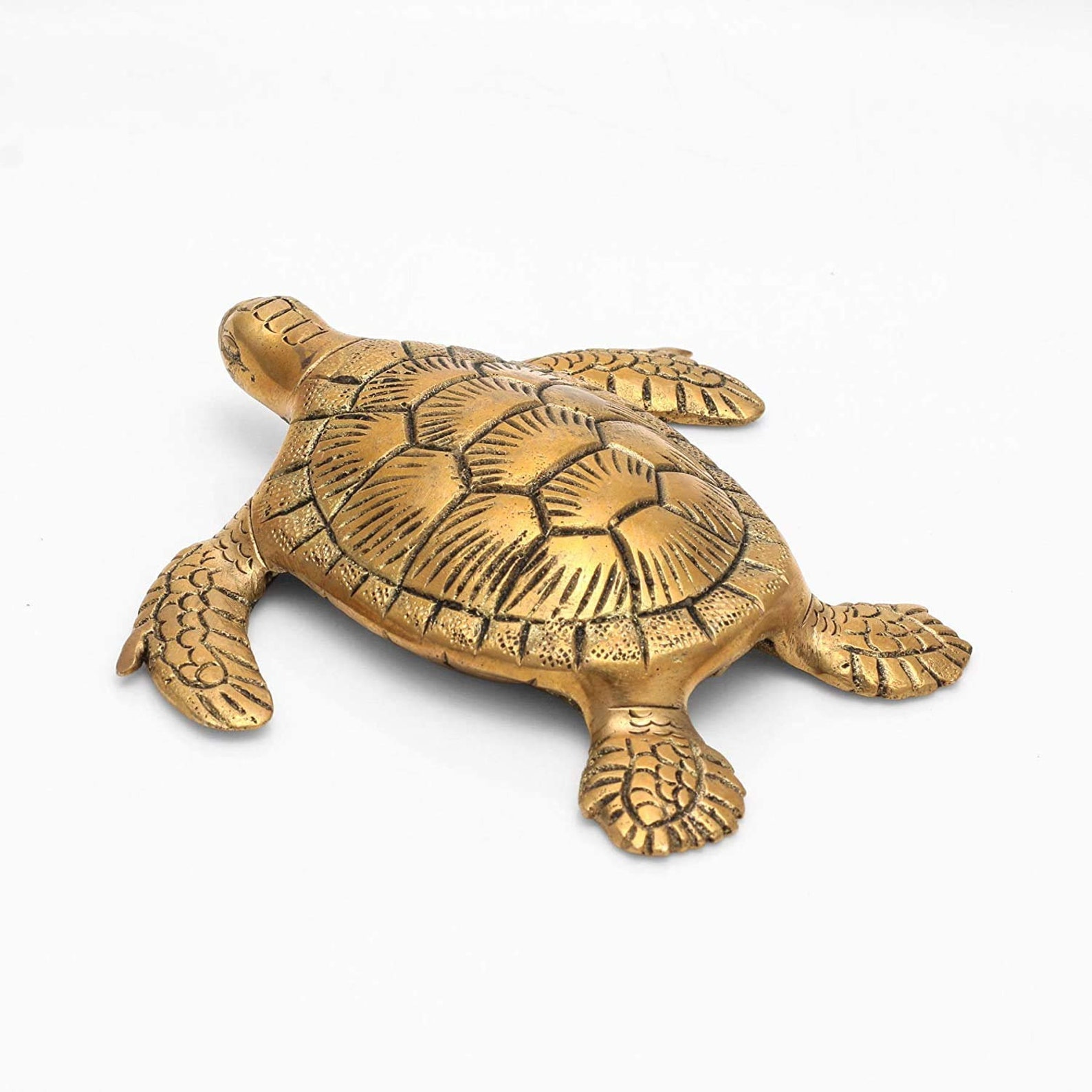 Brass Tortoise Kachua for Good Luck Showpiece Turtle for Feng | Etsy