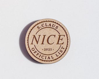 Santas Nice List Token |  Nice List Coin | Stocking Stuffer For Kids | Letter From Santa | Christmas Traditions | Gift From Santa