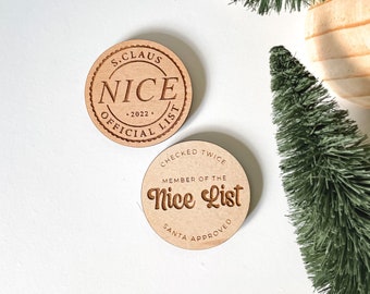 Santas Nice List Token |  Nice List Coin | Stocking Stuffer For Kids | Letter From Santa | Christmas Traditions | Gift From Santa