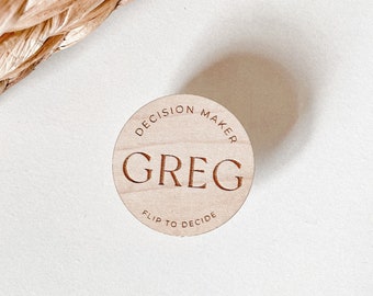 Decision Making Coin | Anniversary Gift | Gifts for Her | Decision Flip Coin | Gifts for Him | Unique Valentine's Day Gift | Couples Token