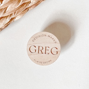 Decision Making Coin | Anniversary Gift | Gifts for Her | Decision Flip Coin | Gifts for Him | Unique Valentine&#39;s Day Gift | Couples Token