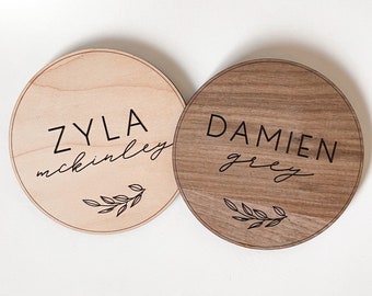 Wooden Personalized Baby Name Sign | Baby Name Announcement Photo Prop | Baby Name Sign | Baby Name Reveal | Wood Name Plaque | Baby Shower